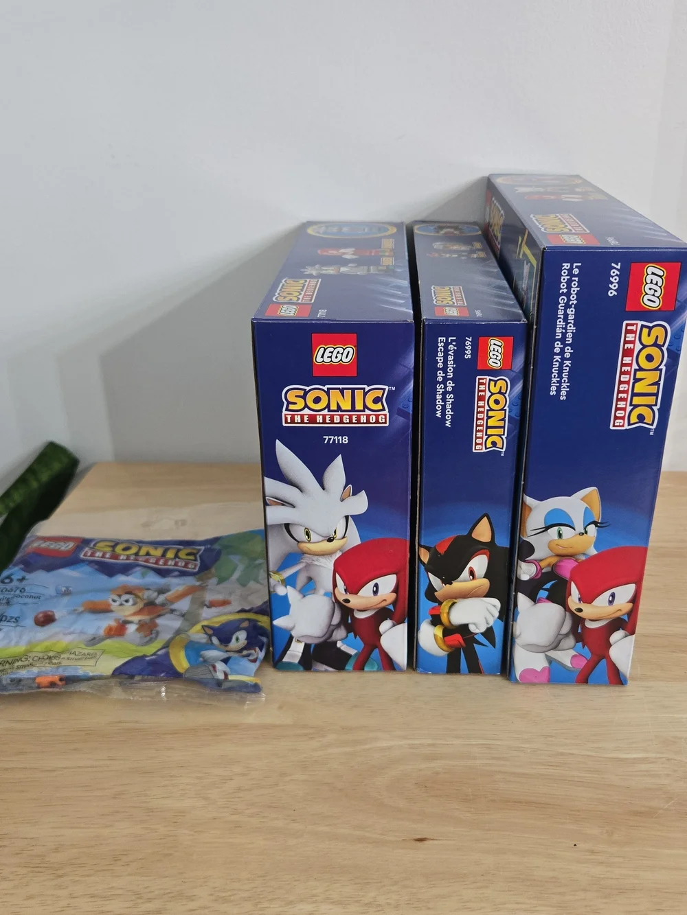 LEGO Sonic Lot 76995, 76996 & 7718 Shadow Knuckles Silver Rouge Sealed